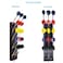 YYST Magnetic Dart HolderStandCaddyDisplayRackWall Mount Hold 15 Steel or Soft Tip Darts Black W Rubber Coated Magnets 1