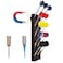 YYST Magnetic Dart HolderStandCaddyDisplayRackWall Mount Hold 15 Steel or Soft Tip Darts Black W Rubber Coated Magnets 1