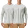 Roadbox Mens 2 Pack UV Sun Protection SPF UPF 50 Long Sleeve Quick Dry Fishing Shirts Outdoor Rash Guard for Running Hiking Swimming