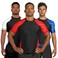 Sanabul Essential Short Sleeve Rash Guard MMA BJJ Wrestling Grappling Jiu Jitsu Red Medium