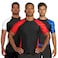 Sanabul Essential Short Sleeve Rash Guard MMA BJJ Wrestling Grappling Jiu Jitsu Red Medium