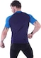 V VICROAD Mens Short Sleeve Rash Guard Swim Shirt Athletic Surfing Tee DK NavyDK Blue2XL