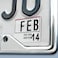 FANMATS 15039 Miami Dolphins Chrome Metal License Plate Frame Team Colors 625in x 1225in
