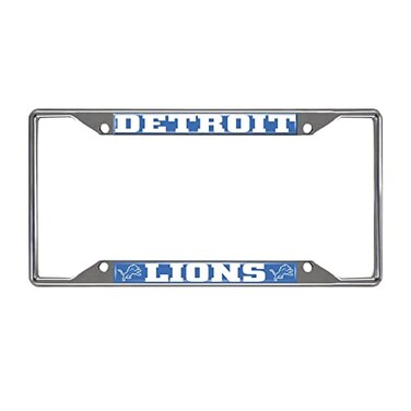 FANMATS Nfl Detroit Lions License Plate Frame For Car Truck Trailer Blue 625 x 1225
