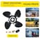 YOUNG PROPS 14 X 21 Replace OEM488M0084496 Outboard Boat Propeller for Mercury Engine135300HP 2 4Stroke Mercruiser Sterndrives AlphaBravo One4Blade Aluminum 14dia x 21 Pitch Prop 15Tooth RH