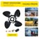 YOUNG PROPS 14 X 21 Replace OEM488M0084496 Outboard Boat Propeller for Mercury Engine135300HP 2 4Stroke Mercruiser Sterndrives AlphaBravo One4Blade Aluminum 14dia x 21 Pitch Prop 15Tooth RH