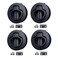 Thorn Boat Slam Latch 2 inch Black Nylon Flush Pull Handle Latches 4PCS for RV Marine Deck Hatch 12 Door Hardware