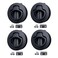 Thorn Boat Slam Latch 2 inch Black Nylon Flush Pull Handle Latches 4PCS for RV Marine Deck Hatch 12 Door Hardware