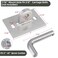 JYINCPED Floating Dock Hinges HardwareStationary Dock Connector Hinge KitFloating Dock Brackets Hardware PartsHeavy Duty Male Female Corner T Connector for Floating Ramp