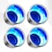 Hoffen 4 Pack Boat Cup Holder Stainless Steel Blue LED Cup Drink Holder for Boat 12V Waterproof Polished Drink Holder Yeti Cup Holder for Marine Boat Yacht RV