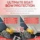 Bonbo 80638 Bow Guard with Notch for Boats Stainless Steel Boat Bow Protector with 3M Adhesive Mirror Polished Finish 9 x 875 Inch Protects from Wear and Scratches 1 PCS