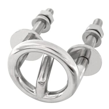 Akoleyer Marine Stainless Steel Transom Mount Water Ski Tow Boat Hook 212 Ring