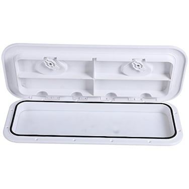 Amarine Made Boat Hatch Access Hatch and Lid Marine Grade 24 x 958 for Marine Caravan RVWhite