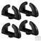 Datanly 4 Pack Boat Windshield Turn Latch Black Boat Latch Replacement for Walk Through Windshields and Hatch Opening Door Cabinet