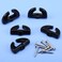 Datanly 4 Pack Boat Windshield Turn Latch Black Boat Latch Replacement for Walk Through Windshields and Hatch Opening Door Cabinet