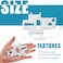 Ripeng 2 Pieces Boat Gas Cap Key Deck Fill Plate Key Stainless Steel Boat Fuel Cap Tool Floating Keychain Bottle Opener for Yacht Replacement Fuel Water Tank