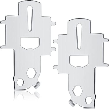 Ripeng 2 Pieces Boat Gas Cap Key Deck Fill Plate Key Stainless Steel Boat Fuel Cap Tool Floating Keychain Bottle Opener for Yacht Replacement Fuel Water Tank