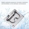 SUNOOM 2 Pack Stainless Steel Flush Mount Pull Ring Recessed Boat Hatch Lifting Handle 316 Marine Grade Heavy Duty Deck Access Latch for Yacht RV Cabinet Floor Door with Mounting Screws