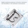 SUNOOM 2 Pack Stainless Steel Flush Mount Pull Ring Recessed Boat Hatch Lifting Handle 316 Marine Grade Heavy Duty Deck Access Latch for Yacht RV Cabinet Floor Door with Mounting Screws