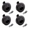 YUSOVE Boat 2 Slam Latch Black PlasticMarine Deck Hatch Door Flush Pull Latchfor RV Boat Round Slam LatchCabinet HardwarePack of 4