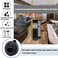 YUSOVE Boat 2 Slam Latch Black PlasticMarine Deck Hatch Door Flush Pull Latchfor RV Boat Round Slam LatchCabinet HardwarePack of 4