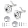 Thorn 316 Stainless Steel Marine Hatch Latch 2Pcs Flush Pull Handle with Back Plate and Fasteners Corrosion Resistant Boat Cam Lock for Yachts Sailboats Decks