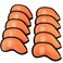 Sword &amp;Shield 10PcsPack New Meshy Golf Iron Covers Set Golf Club Head Cover Fit Most Irons Orange