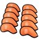 Sword &amp;Shield 10PcsPack New Meshy Golf Iron Covers Set Golf Club Head Cover Fit Most Irons Orange