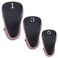 Andux Golf Wood Club Head Covers with Hook Loop Set of 3 BlackPink