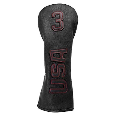 barudan golf Barudan Golf Fairway Woods Head Covers 3 Wood Headcover Head Cover Club Protector Protective USA Black for Taylormade Taylor Made Callaway PXG Ping Cobra Golf Player Accessories for Men