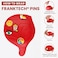 FRANKTECH Golf Club Covers Pins 10pcs or 25pcs PVC Plastic Decoration Charms Funny Add On Compatible to Golf Head Covers