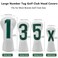 Gbourly Golf Club White 5 Fairway Wood PU Leather Headcover with Large Number Tag