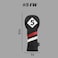 Majek Retro Golf Headcover Black Red and White Vintage Leather Style 5 Fairway Wood Head Cover Classic Look