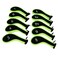 Sword &Shield Sword Shield sports Neoprene Zipper Golf Club Iron Head Covers Iron Covers 10pcsSetGreenBlack