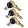 10L0L Ball Joint Kit for Club Car DS Golf Cart 19762008 Set of 3 Tie Rod End Replace OEM 7539 7540 NonGreasable SelfLubricating