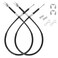 DRIVE UP Club Car DS Brake Cable Kit Stainless Steel Core 2000 UP 102022101 Driver Passenger Side Cables