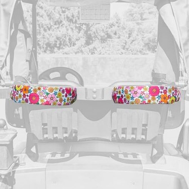 Foretra Flowers Pattern Golf Cart Strap Sleeve Protect Your Premium Golf Bag from Friction and Scuff Marks While Adding Style and Color to Your Setup 1