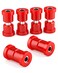HOWBOW Club Car Precedent Rear Bushing Kit Golf Cart Rear Leaf Spring and Shackle Polyurethane Bushing Sleeve for 2004up Precedent Upgraded Red GolfCart Suspension Replace Parts OE Replaces