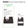 Xtreme Golf Cart Mats Rubber Floor Mat Compatible with ICON i20 i40 AdvancedEV EV1 Gen1 AEV2 AEV 4 Golf Cart Models Durable HeavyDuty Full Coverage Liner Protection Black