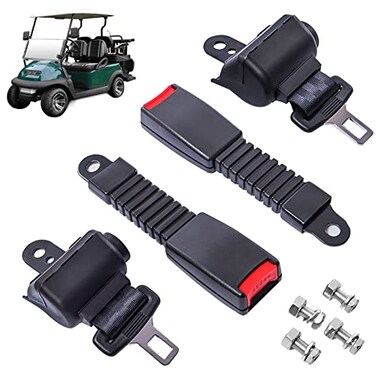 Gaoerfu-CP GaoerfuCP Golf cart seat Belts Retractable Universalfor EZGO Club Car Go KartUTV Buggies and BusSet 2pcs
