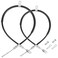 DRIVE UP 2PCS Club Car Precedent Brake Cable Stainless Steel Core Driver Passenger Side 2004 GE Golf Cart