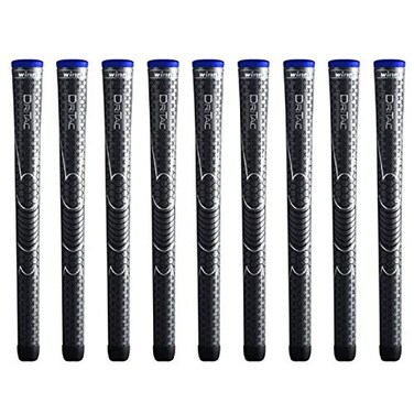 Winn DriTac Midsize 116 Dark Gray 9 Piece Golf Grip Bundle