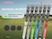 Gowolf Golf Grip Cord Rubber Multicompound Golf Driver Irons Club Choose 13 Grips with 15pcs Tapes Or Full Kit choose one Green Midsize