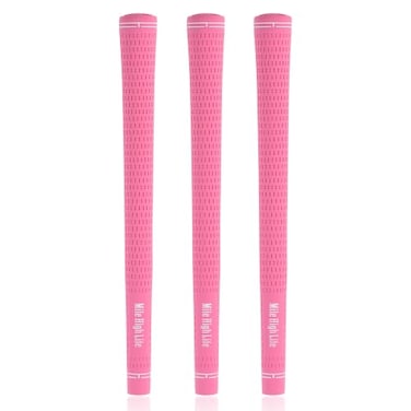 Mile High Life Golf Grips Standard Golf Club Grips 3 Pack or 13 Pack Golf Grips Bundle Antislip Rubber Golf Grip for Men Women Juniors3 Pack Pink
