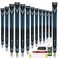 SAPLIZE G50 Endurance Golf Grips 13 Pack Premium Durability HighTack Rubber Golf Club Grips Designed for Steady Swing Control Vibration Dampening Comfort Midsize Blue 13 Grips with Full Regripping Kit