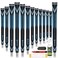 SAPLIZE G50 Endurance Golf Grips 13 Pack Premium Durability HighTack Rubber Golf Club Grips Designed for Steady Swing Control Vibration Dampening Comfort Midsize Blue 13 Grips with Full Regripping Kit