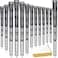 SAPLIZE Cross Cord Golf Grips Set of 13 Grips with Tape or Full Regripping Kit StdMidJumbo Low Taper Design Multicompound Hybrid AntiSlip Golf Club Grips CL03 Series MidSize Grey