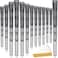 SAPLIZE Cross Cord Golf Grips Set of 13 Grips with Tape or Full Regripping Kit StdMidJumbo Low Taper Design Multicompound Hybrid AntiSlip Golf Club Grips CL03 Series MidSize Grey