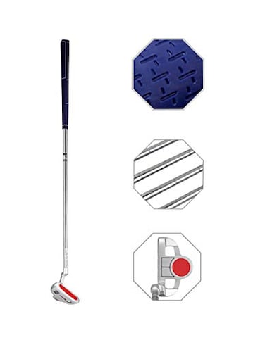 ENJOYCOOL Junior Golf Putter Stainless Steel Indoor Outdoor Putter Right Handed 3 Sizes to Choose FreelyRed HeadBlue Grip 29inch