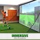 aikeec Aikeec Golf Simulator Impact Screen 7mm Thickened UltraClear Hitting Screen with 32 Grommets 10ft x 65ft for Indoor Outdoor Garage Training
